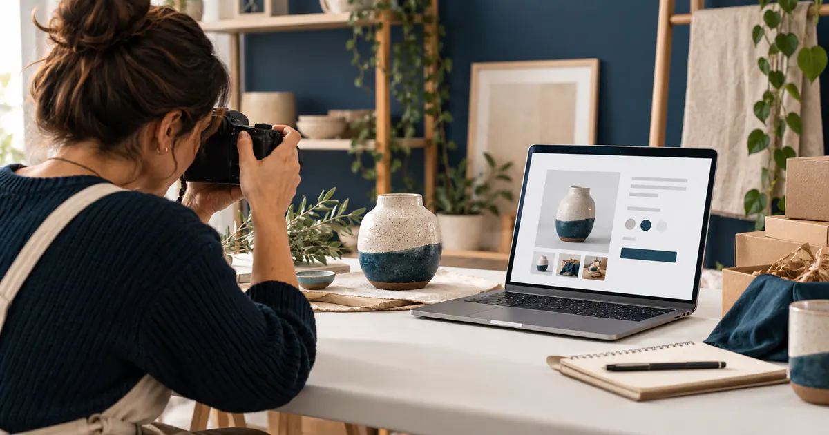 Marketing team planning ecommerce product pages: a content qa checklist in a modern workspace.
