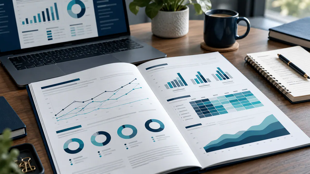 Planning materials and an abstract screen for marketing reporting: metrics, context and decisions.