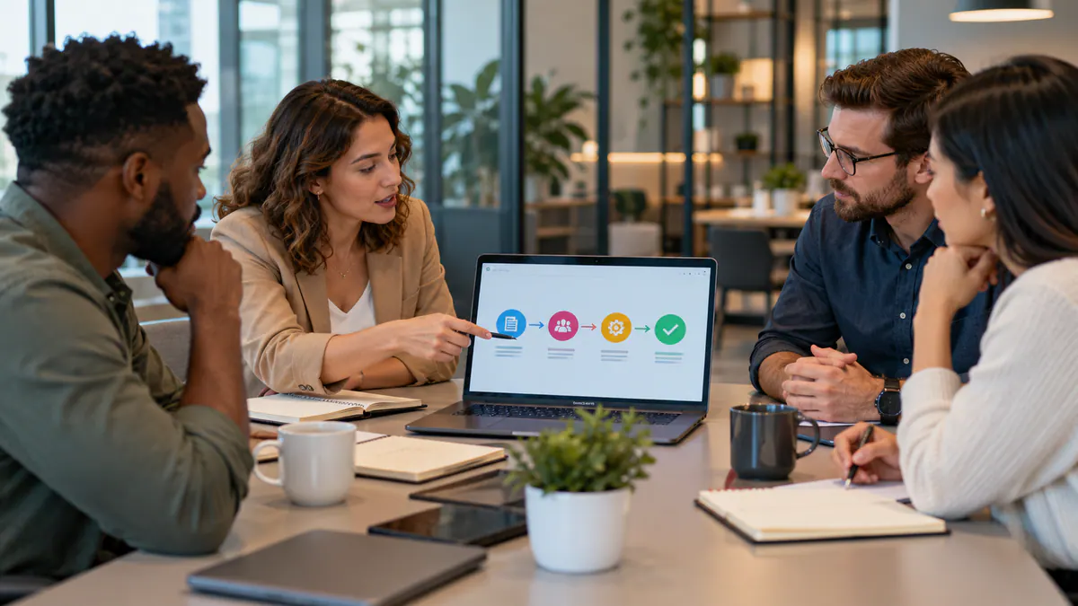 Planning materials and an abstract screen for white-label marketing fulfilment: a buyer’s scope checklist.